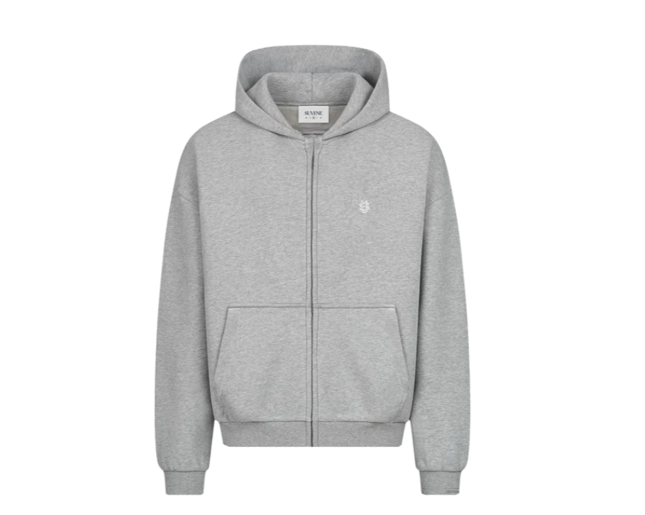 SU - GREY ZIP HOODIE
